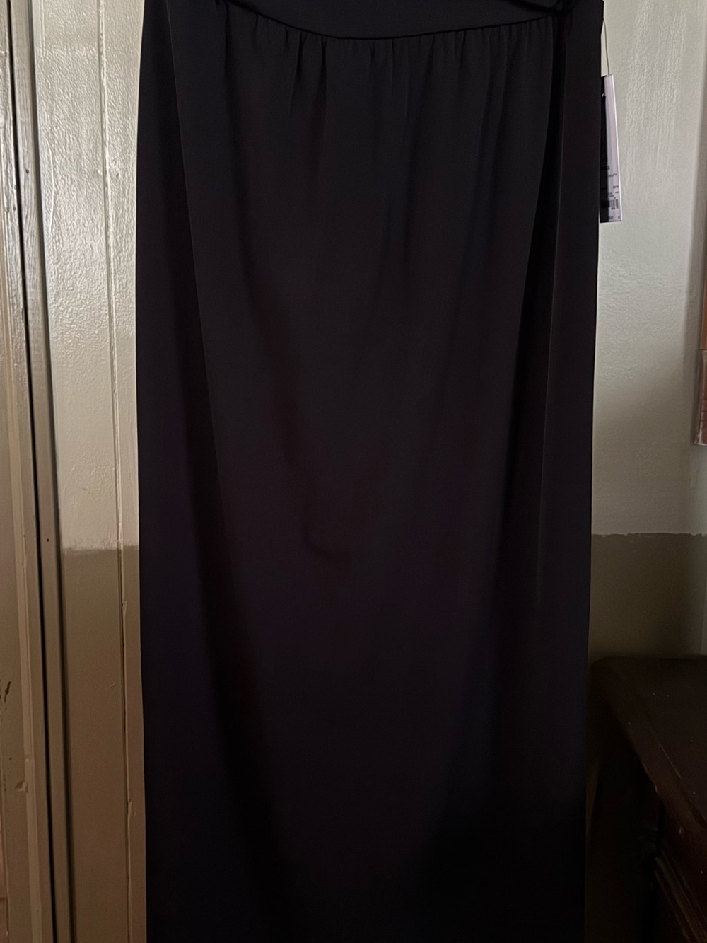 Apt. 9 Black Maxi Skirt with Elastic Waistband -PM- NWT Petite #98
